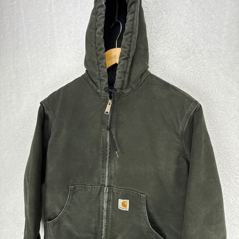 Carhartt Sandstone Active Jacket Quilt Lined Womens XS WJ130 MOS Moss Green - Picture 16 of 16